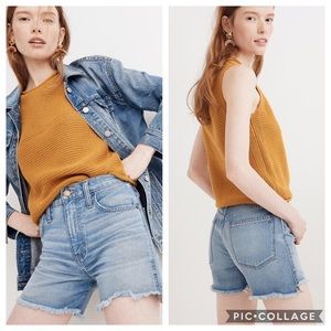 Madewell Perfect Jean Short Step Hem Edition